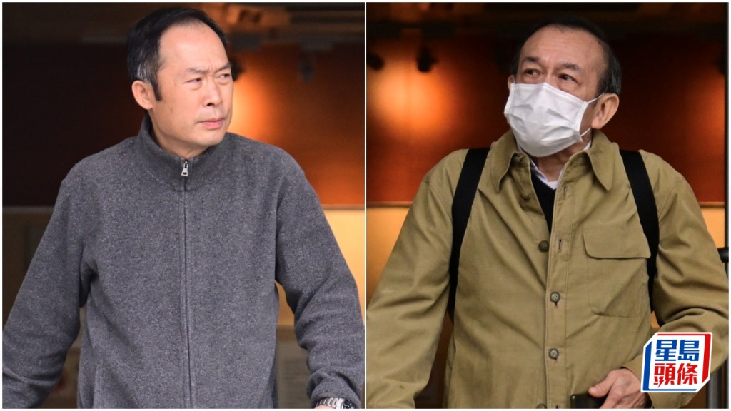 被告左起蔡偉生與鄧翹沾承認串謀詐騙地政總署，本月29日判刑。資料圖片