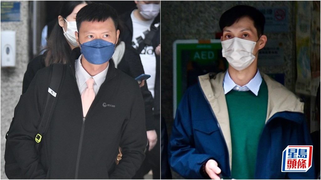 其中懲教助理楊敬倫(左)判監18個月,釋囚張銳明(右)入獄9個月。資料圖片
