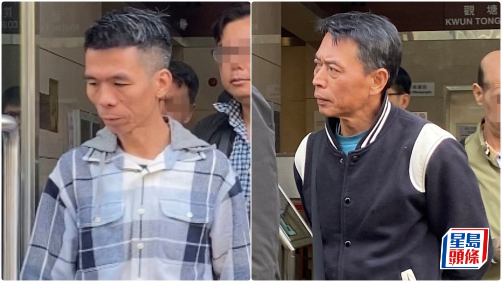 被告黎卓源（左）與方文雄（右）。雷璟怡攝