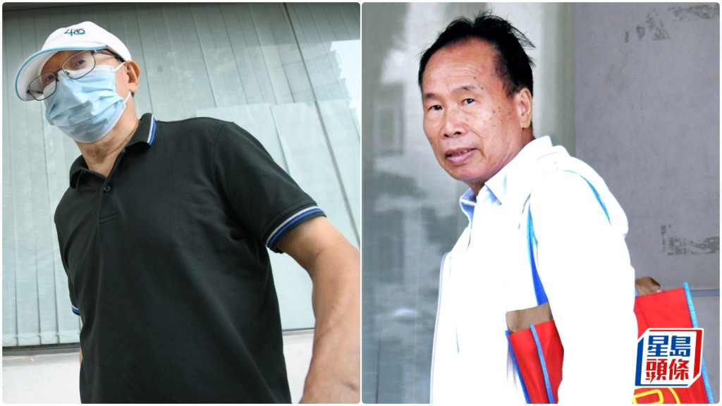 其中兩被告左起呂建法和毛文佳。何健勇攝