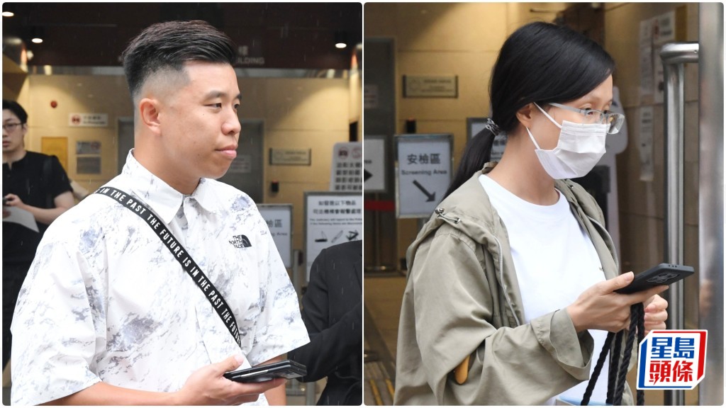 左起總承建商實力工程代表與分判商嘉輝建築代表。何君健攝