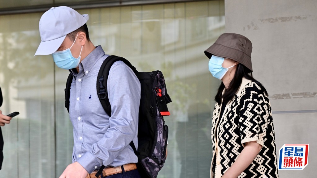 其中兩被告左起韓杰及其妻周崟瑛。劉駿軒