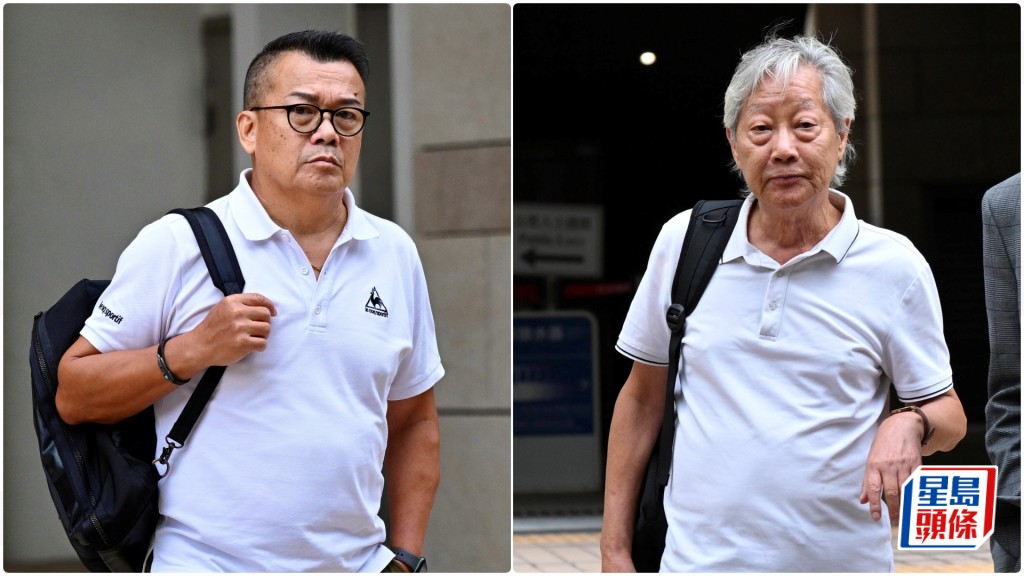 左起被告尹劍華與李耀榮。蘇正謙攝