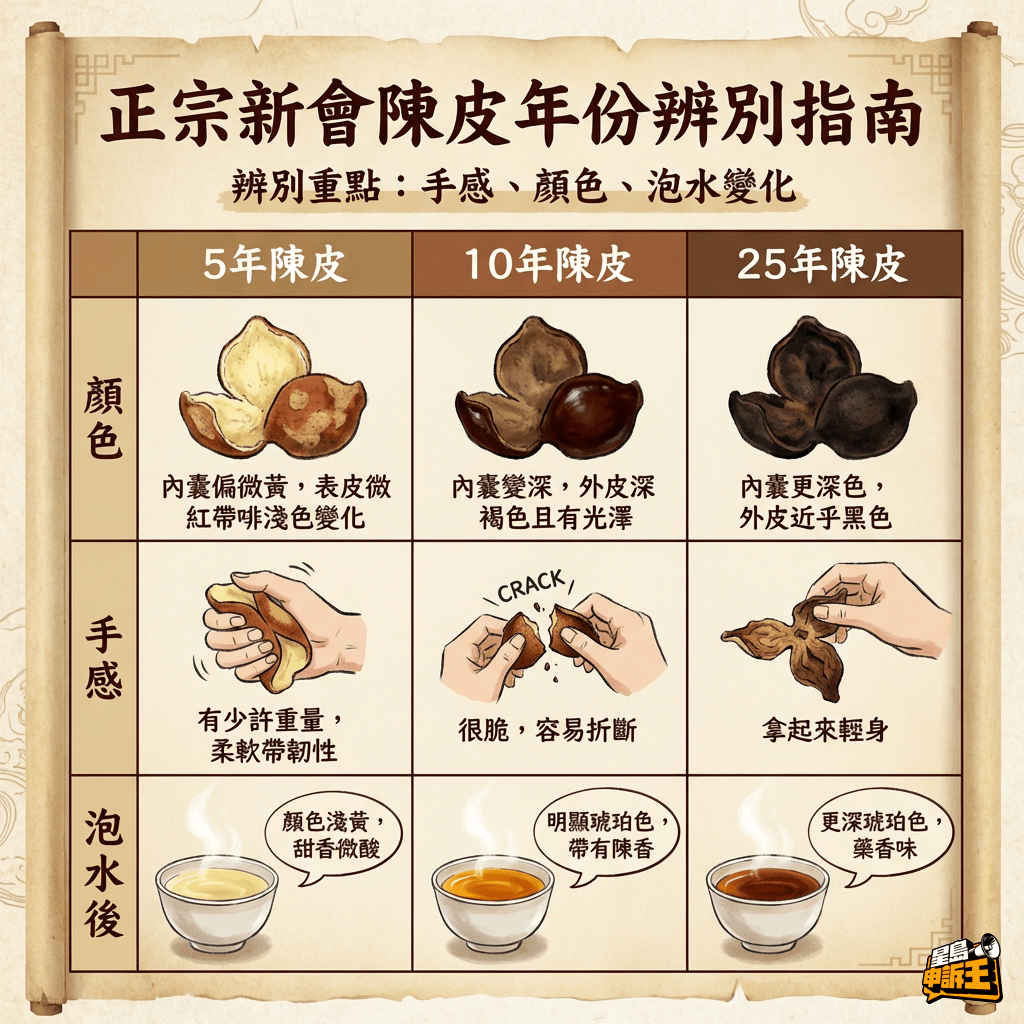 正宗新會陳皮年份辨別指南