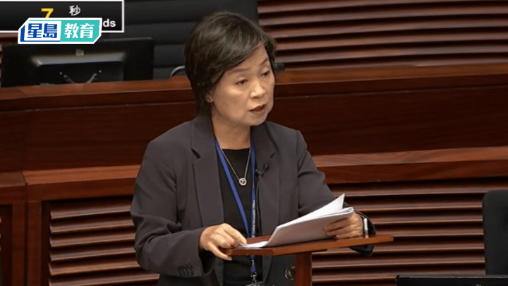 立會議案促支援教師培訓 蔡若蓮：保持與前線教師溝通 優化培訓安排 (網上截圖)