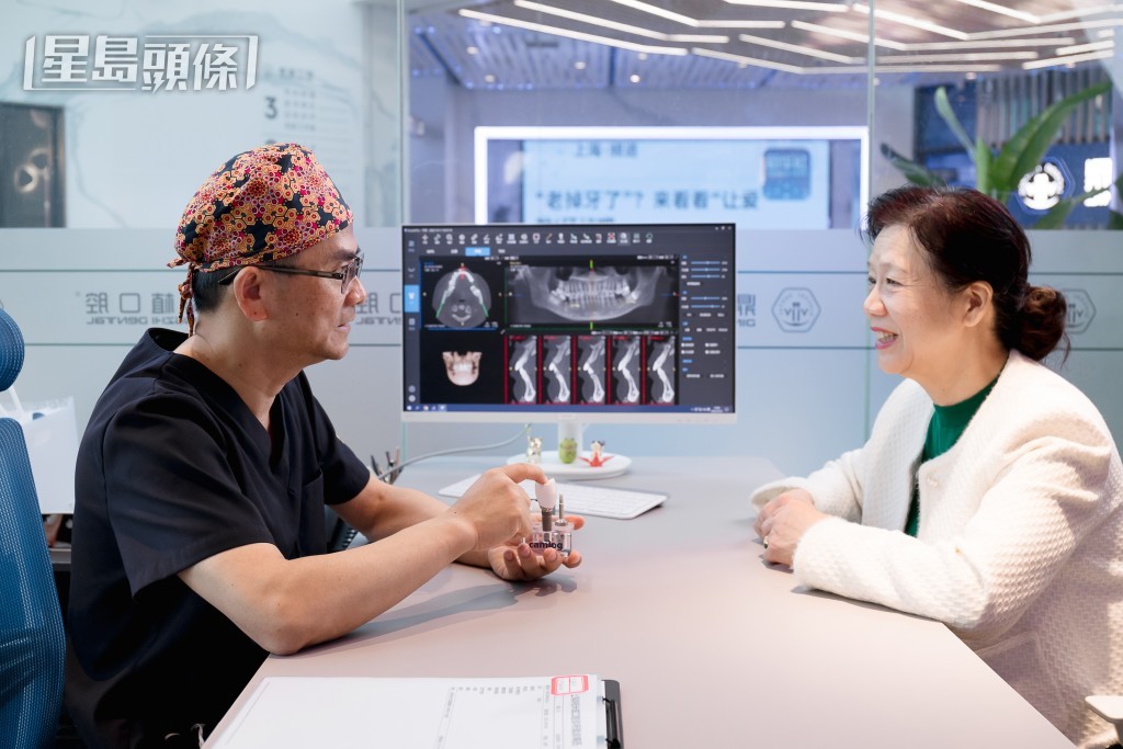 黎醫生（左）指牙周病忽視不理會增心血管疾病風險。（受訪者提供）