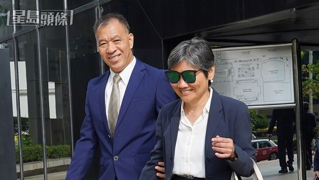 左起被告白偉雄和蔡淑梅。資料圖片 左起被告白偉雄和蔡淑梅。資料圖片