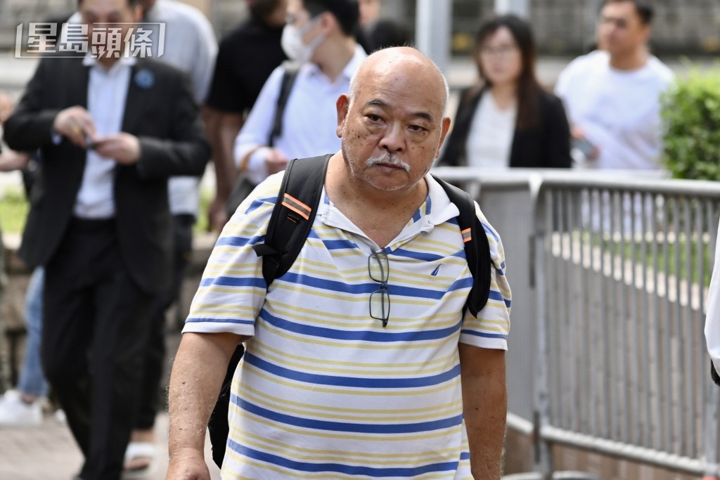 曾健成到庭旁聽。劉駿軒攝 曾健成到庭旁聽。劉駿軒攝