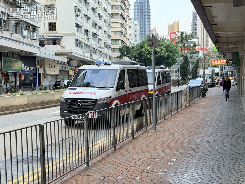 警車到場。梁國峰攝
