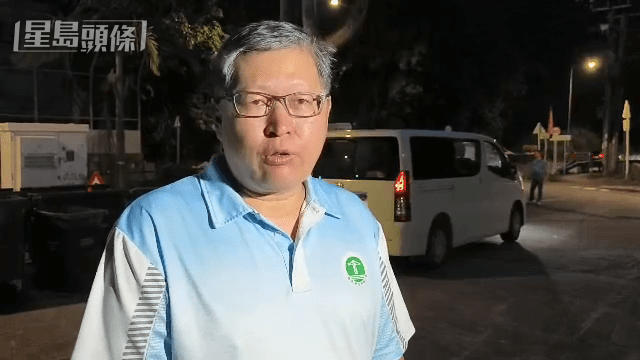 香港建造業總工會理事長周思傑趕到地盤了解情況。