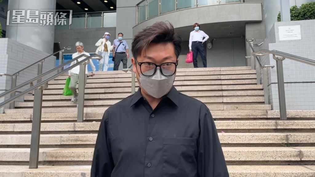 被告林舜續准保釋候訊。廖凱霖攝 被告林舜續准保釋候訊。廖凱霖攝