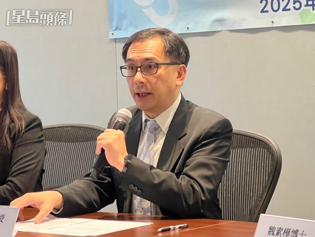 崔日雄表示爭取政府資助輔導師職級,以保障公眾利益及提升服務水平。曹露尹攝 崔日雄表示爭取政府資助輔導師職級,以保障公眾利益及提升服務水平。曹露尹攝
