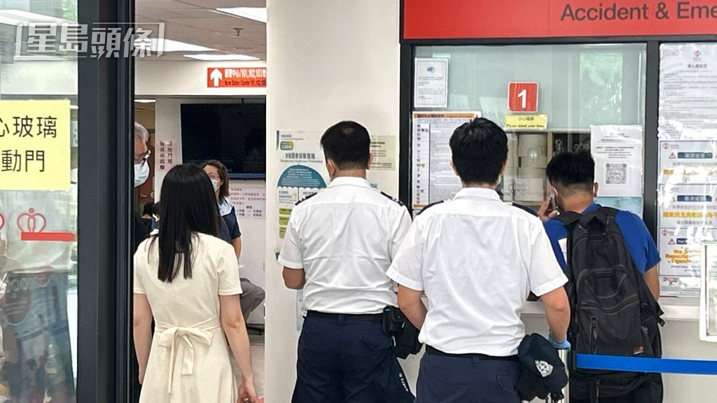 部分傷者獲送往大埔那打素醫院治理。蔡楚輝攝