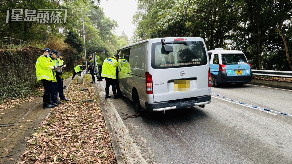 警員在場調查。蔡楚輝攝