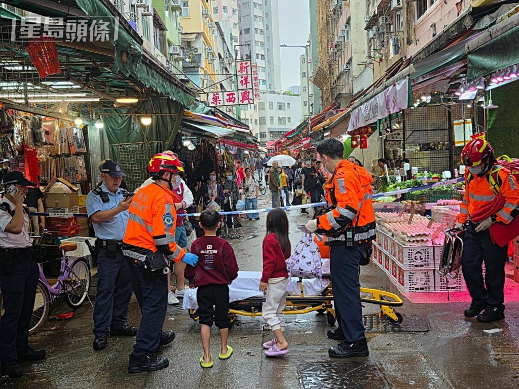 女戶主的一對孫亦需送院。網圖 女戶主的一對孫亦需送院。網圖