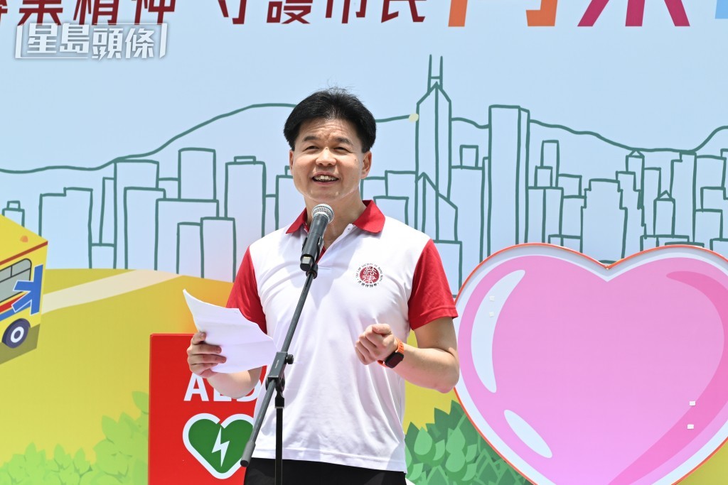 湯文龍表示,同樂日是律師會一年一度備受期待的大型活動。劉駿軒攝 湯文龍表示,同樂日是律師會一年一度備受期待的大型活動。劉駿軒攝