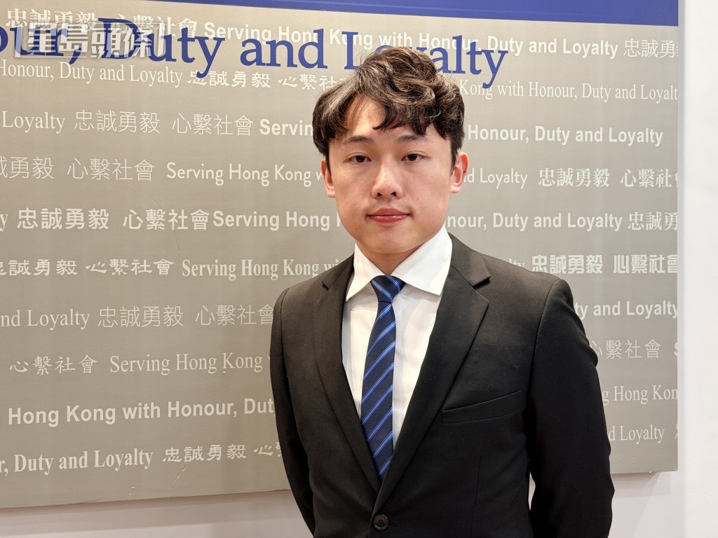 警方沙田警區刑事調查隊督察馮煒程。梁國峰攝 警方沙田警區刑事調查隊督察馮煒程。梁國峰攝