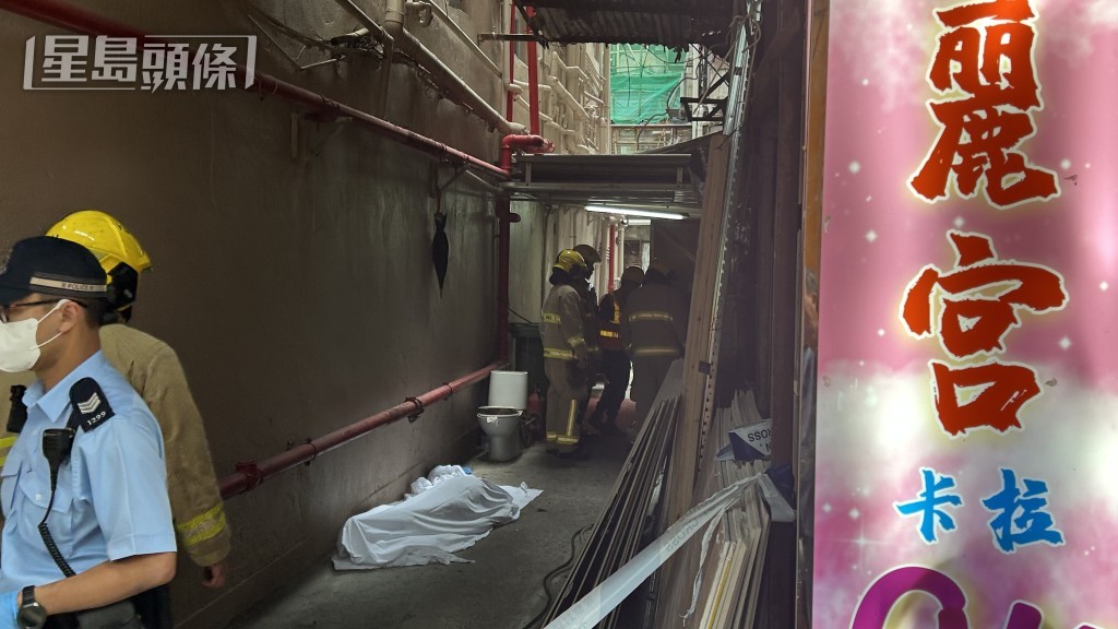 男子當場證實不治。蔡楚輝攝