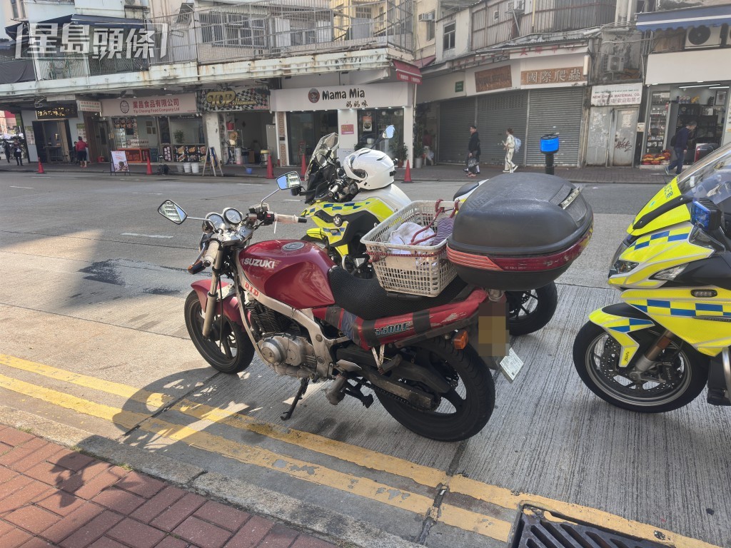 涉事電單車。梁國峰攝