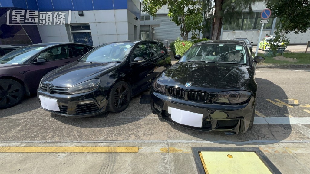涉案車輛包括寶馬和福士。 涉案車輛包括寶馬和福士。