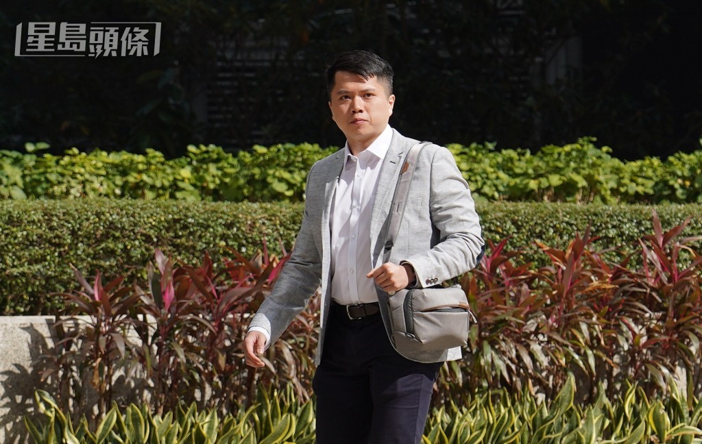 被告郭展昇在錄影會面中，對有否參與拘捕行動一事，表示「暫時不想回答」。葉偉豪攝