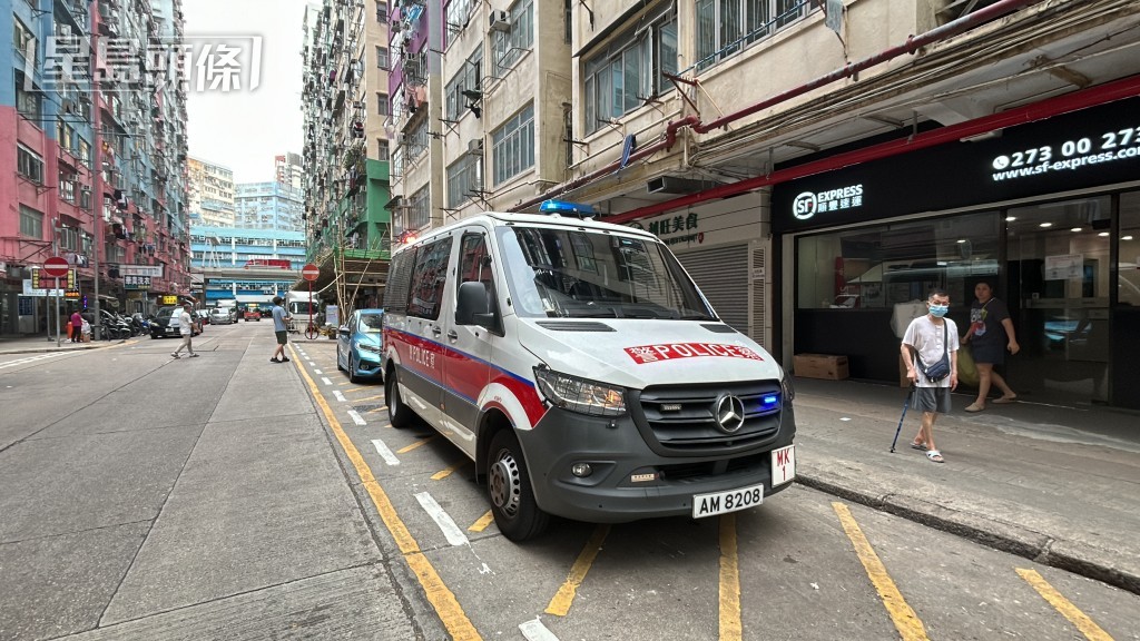 警員到場調查。林思明攝 警員到場調查。林思明攝