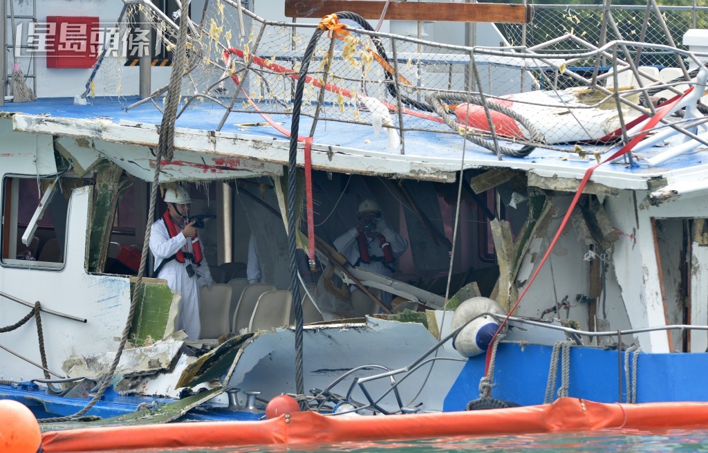 調查人員事後上船搜證。資料圖片