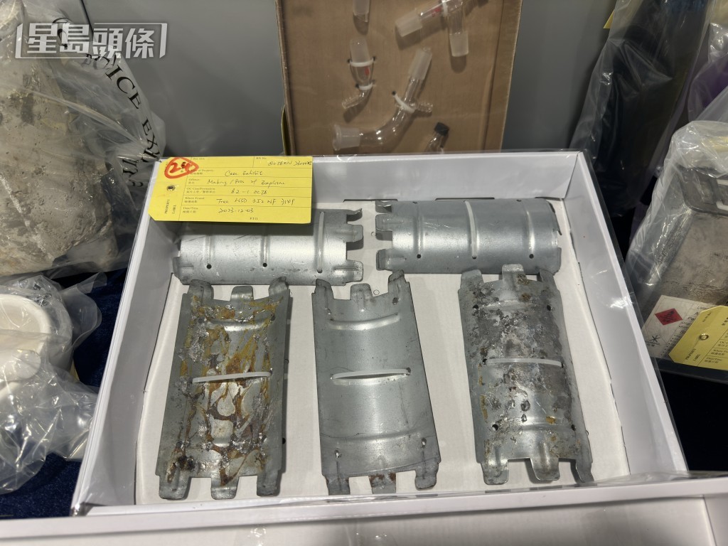 涉案證物。梁國峰攝 涉案證物。梁國峰攝
