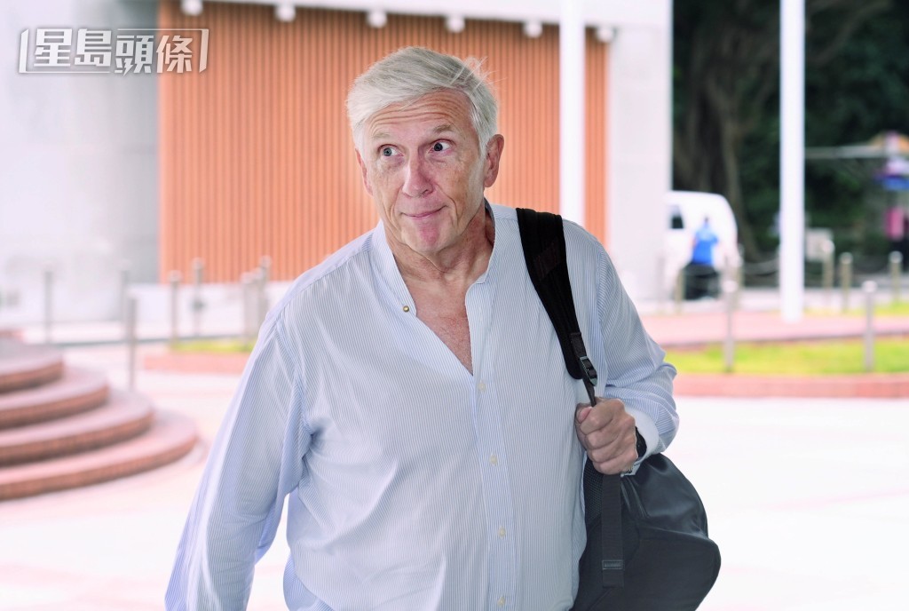 代表鄺港傑的大律師Trevor Beel。葉偉豪攝 代表鄺港傑的大律師Trevor Beel。葉偉豪攝