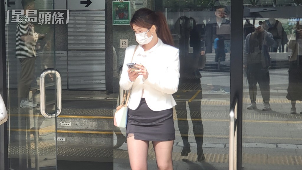 女被告廖靜雯承認倚賴他人賣淫為生罪。王仁昌攝 女被告廖靜雯承認倚賴他人賣淫為生罪。王仁昌攝