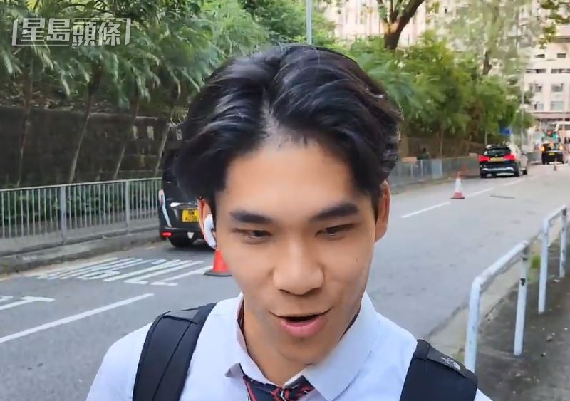 同學勉勵勉勵Matthew：「希望佢唔好咁大壓力，快啲返番嚟學校一齊讀書。」黎志偉攝