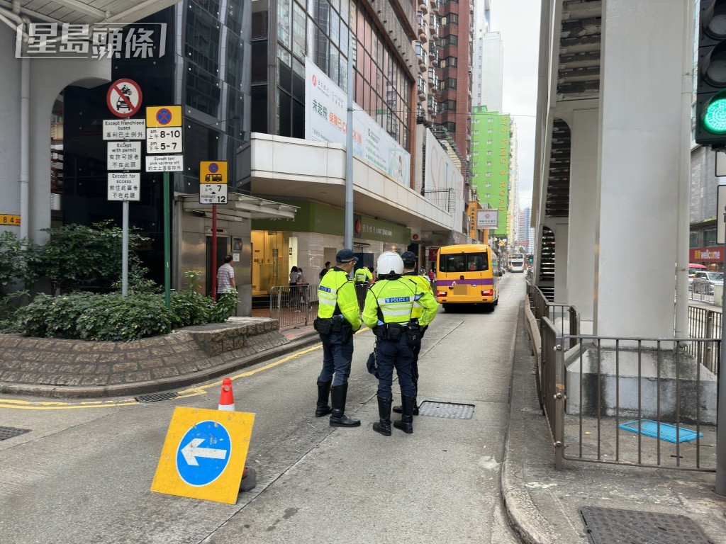 警員在場調查。梁國峰攝