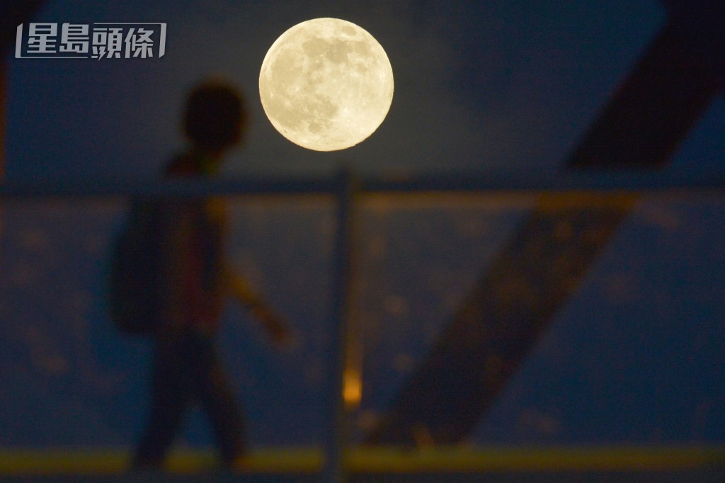 (20140810)超級月亮。資料圖片 (20140810)超級月亮。資料圖片