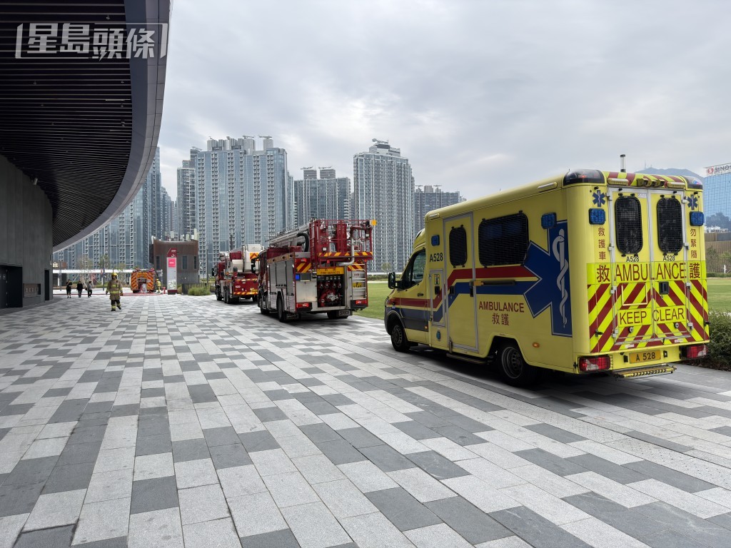 救護車在場戒備。