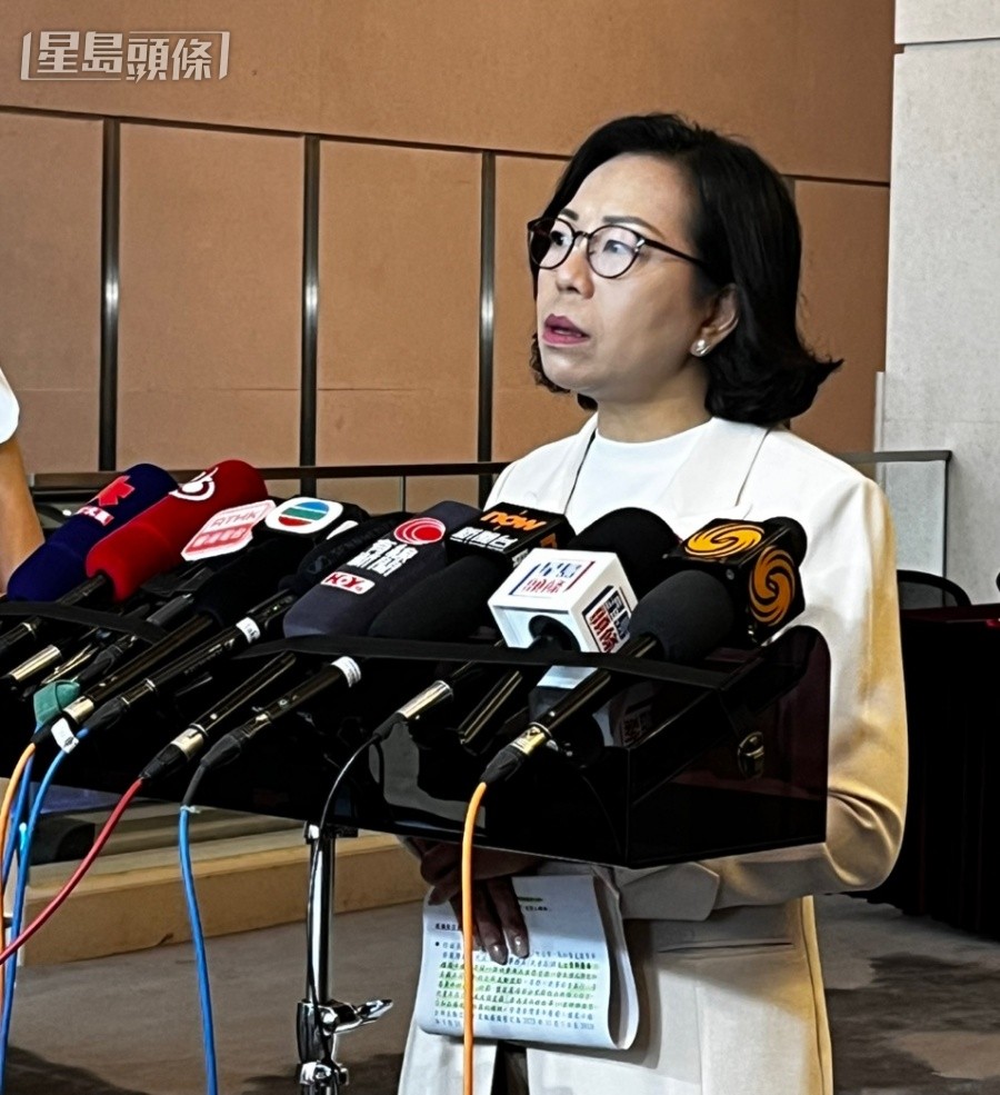 麥美娟昨日委任監察委員會,就涉及葉吉江的指稱行為失當進行調查。李健威攝 麥美娟昨日委任監察委員會,就涉及葉吉江的指稱行為失當進行調查。李健威攝