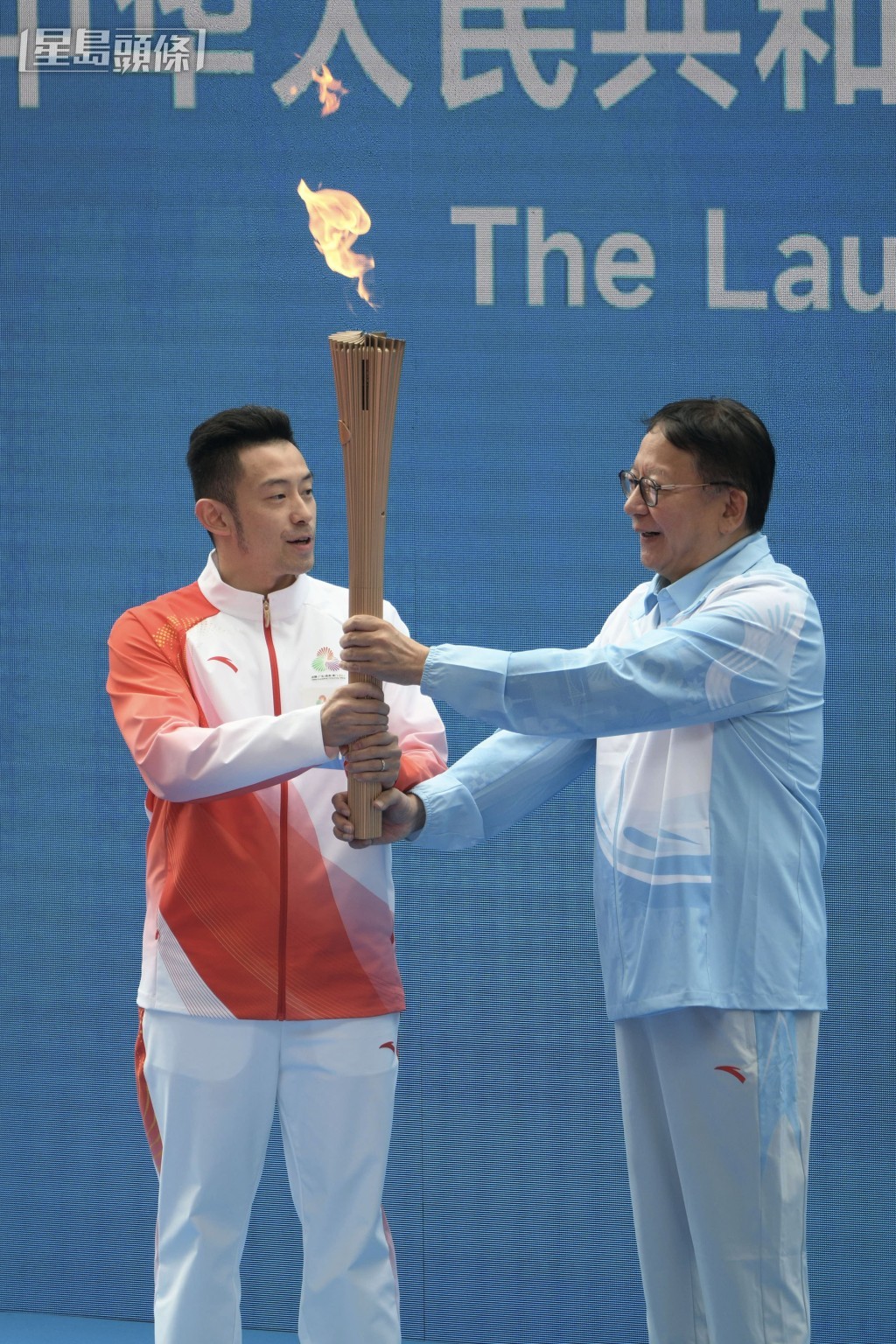 黃鎮廷負責第一棒。陳浩元攝 黃鎮廷負責第一棒。陳浩元攝