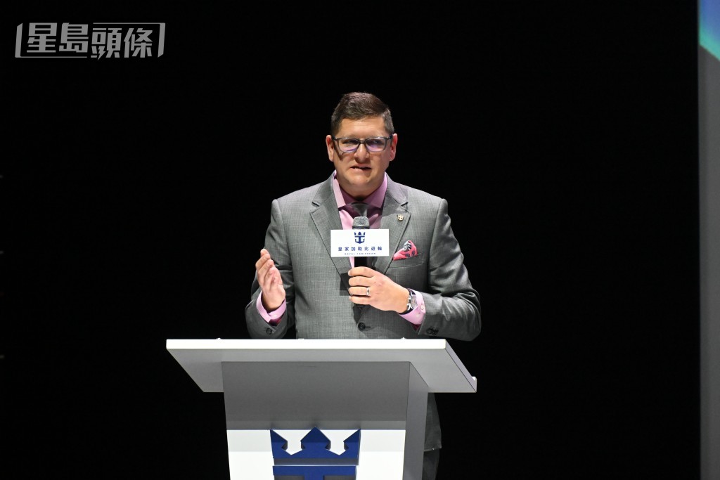 皇家加勒比國際遊輪中國區總裁博杰明。鍾健華攝 皇家加勒比國際遊輪中國區總裁博杰明。鍾健華攝