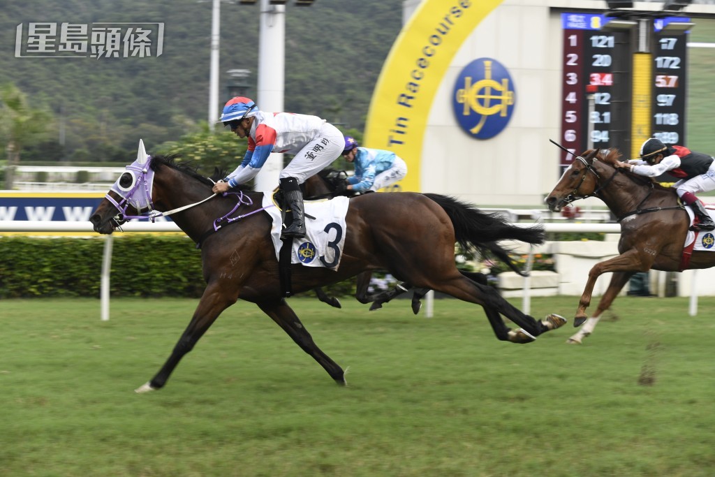  董明朗在五月十一日憑「金勝名駒」贏馬之後，到煞科都再沒頭馬進帳。