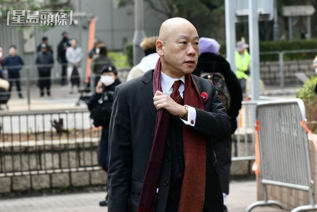 代表黎智英的資深大律師彭耀鴻。盧江球攝 代表黎智英的資深大律師彭耀鴻。盧江球攝