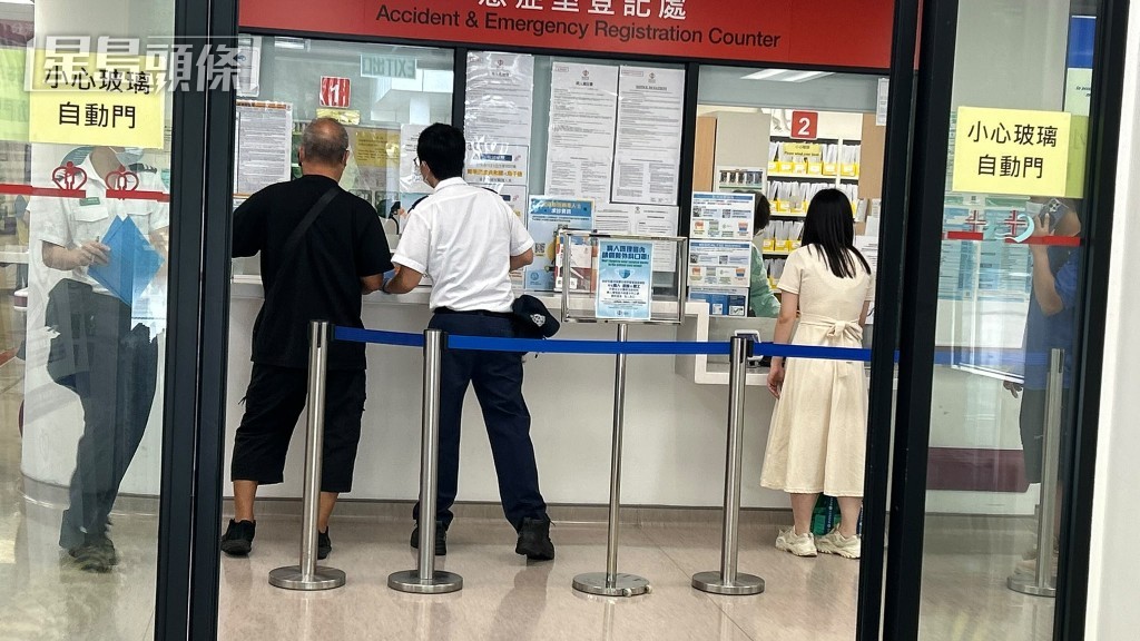 部分傷者獲送往大埔那打素醫院治理。蔡楚輝攝