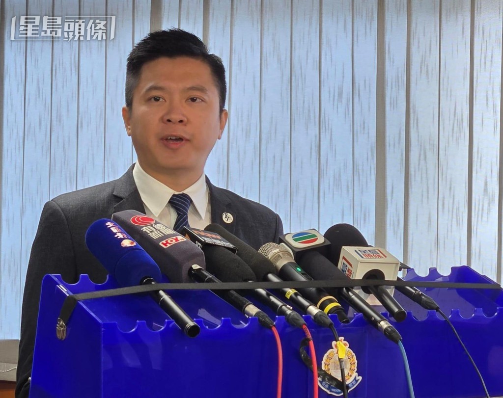 油尖警區刑事調查總督察陳熾華。 油尖警區刑事調查總督察陳熾華。