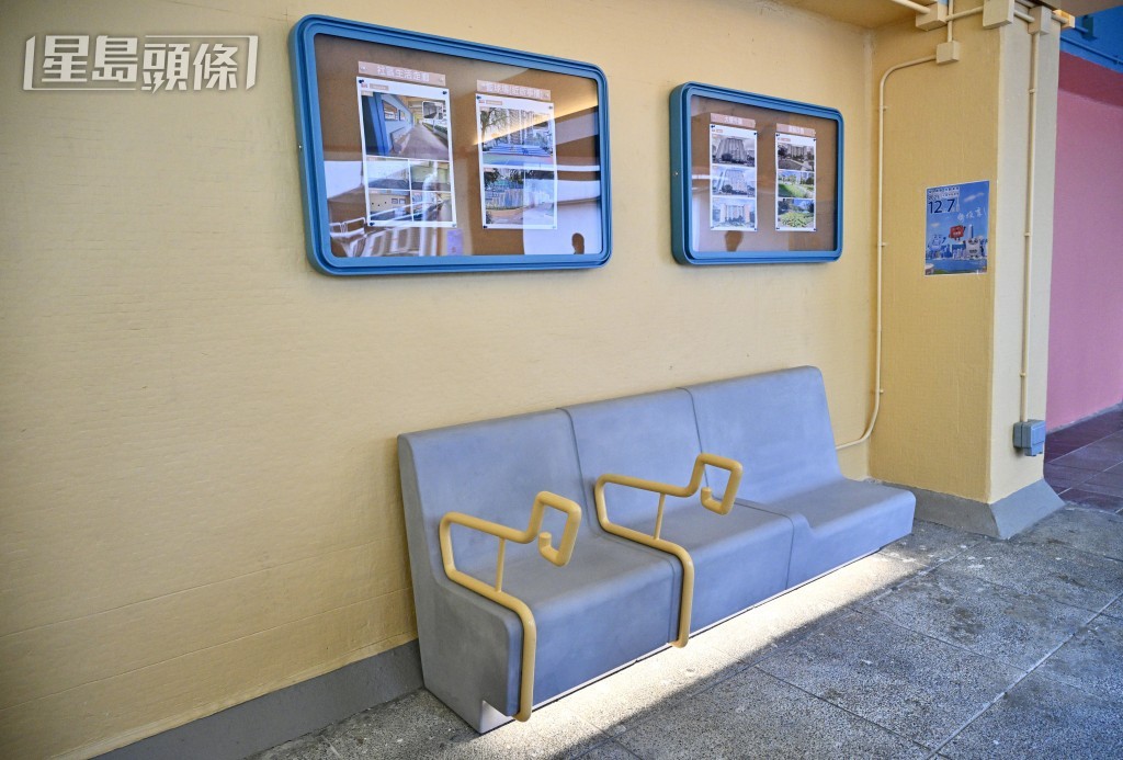 翻新後的啟樂樓一樓社區生活走廊。