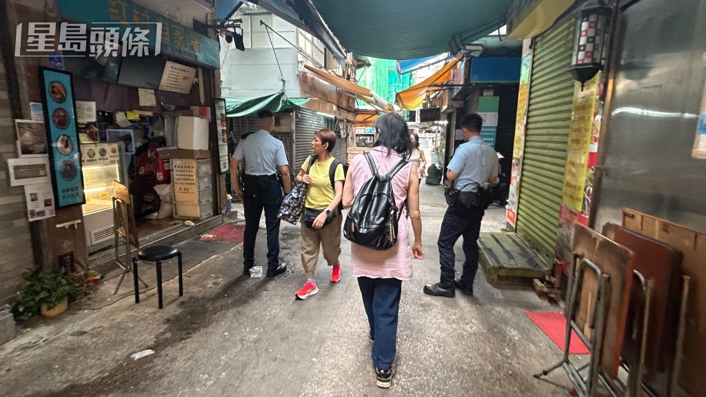 自家湯店舖發生火警。蔡楚輝攝 自家湯店舖發生火警。蔡楚輝攝