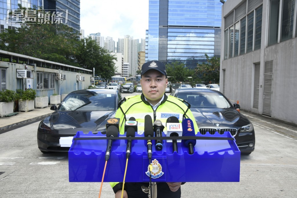 西九龍總區交通部執行及管制組特遣隊高級督察鄭皓銘。 西九龍總區交通部執行及管制組特遣隊高級督察鄭皓銘。