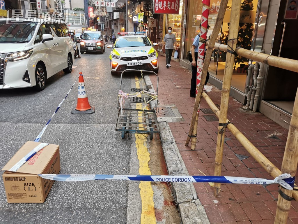 死者當日推手推車路經文咸東街時遭被告撞倒在地。資料圖片