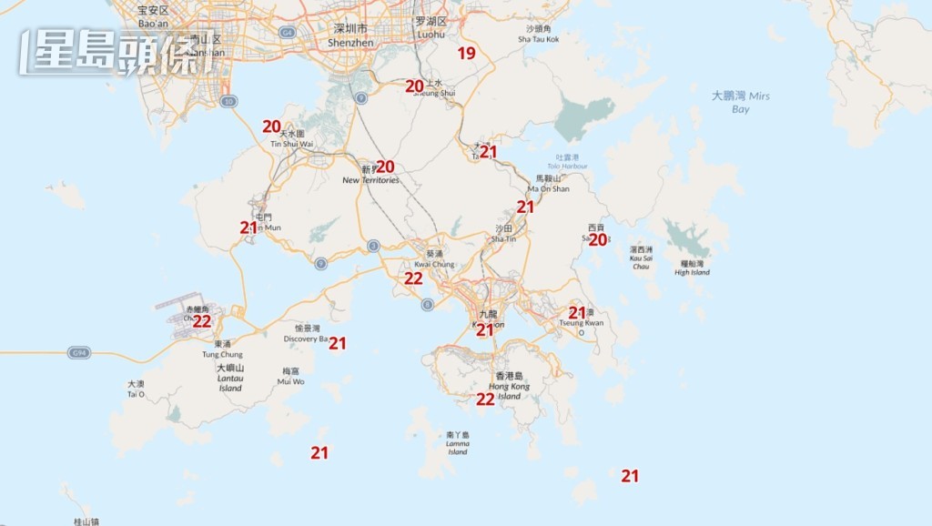 今早本港天氣明顯轉涼。天文台圖片