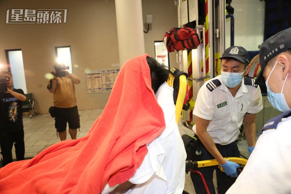 另一名傷者。黎志偉攝 另一名傷者。黎志偉攝