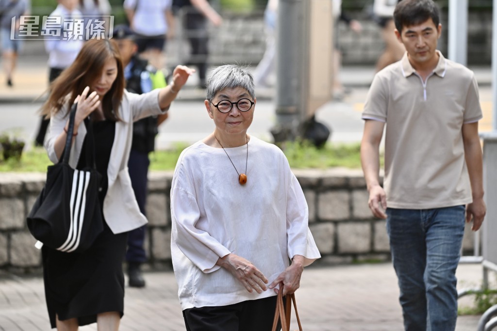 吳靄儀到庭旁聽。劉駿軒攝 吳靄儀到庭旁聽。劉駿軒攝