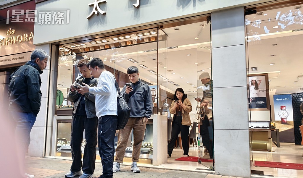 警員在場調查。黃文威攝