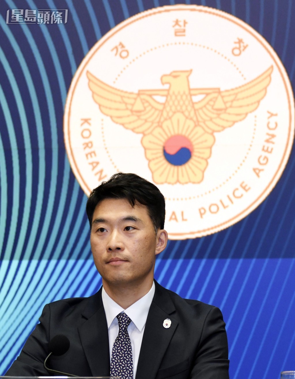大韓民國警察廳國家反詐中心警正Sanghyun Park。何君健攝 大韓民國警察廳國家反詐中心警正Sanghyun Park。何君健攝